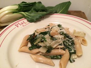 penne blettes poireau