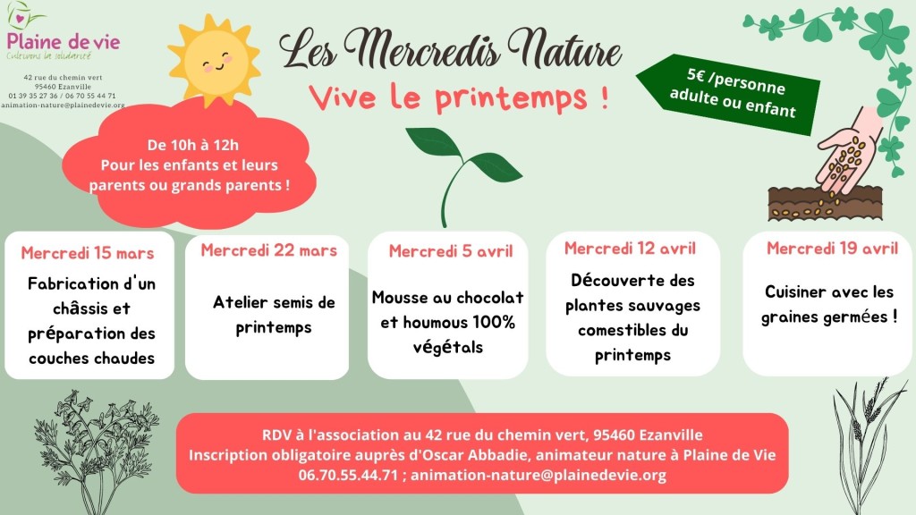 Mercredis nature mars-avril-1