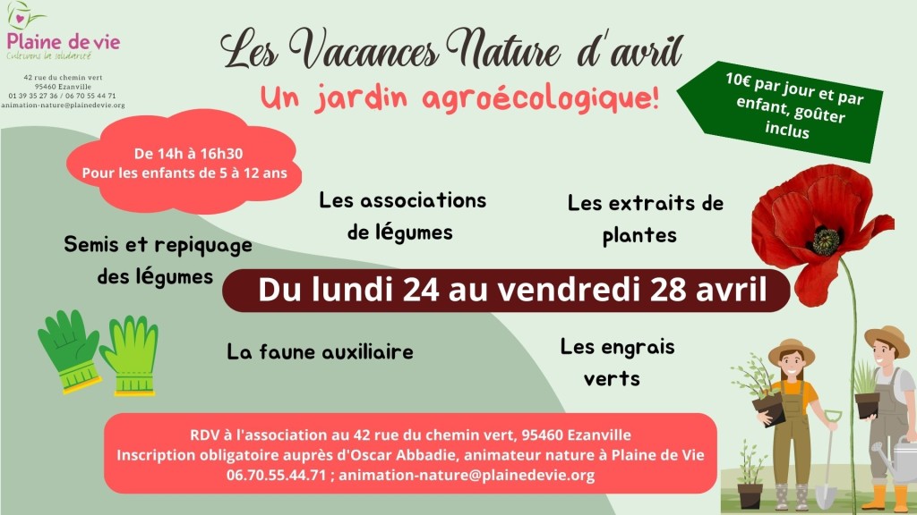 Vacances nature d'avril
