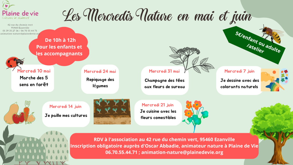 Mercredis club nature mai-juin-1